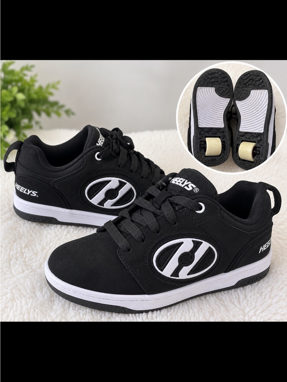 Heelys Black Skate Sneakers with White Trim